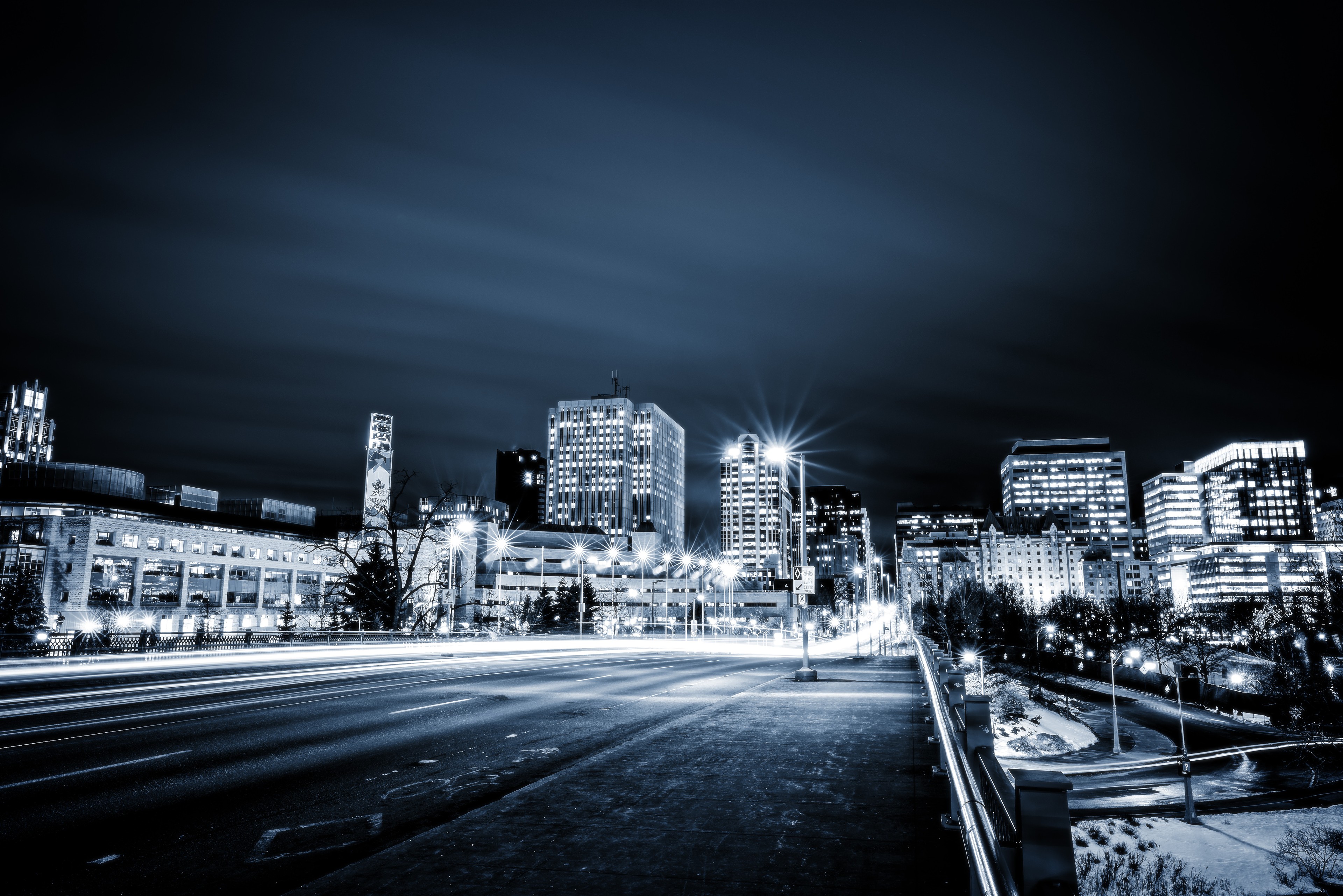 Winter Lights into Downtown Ottawa, Ottawa
