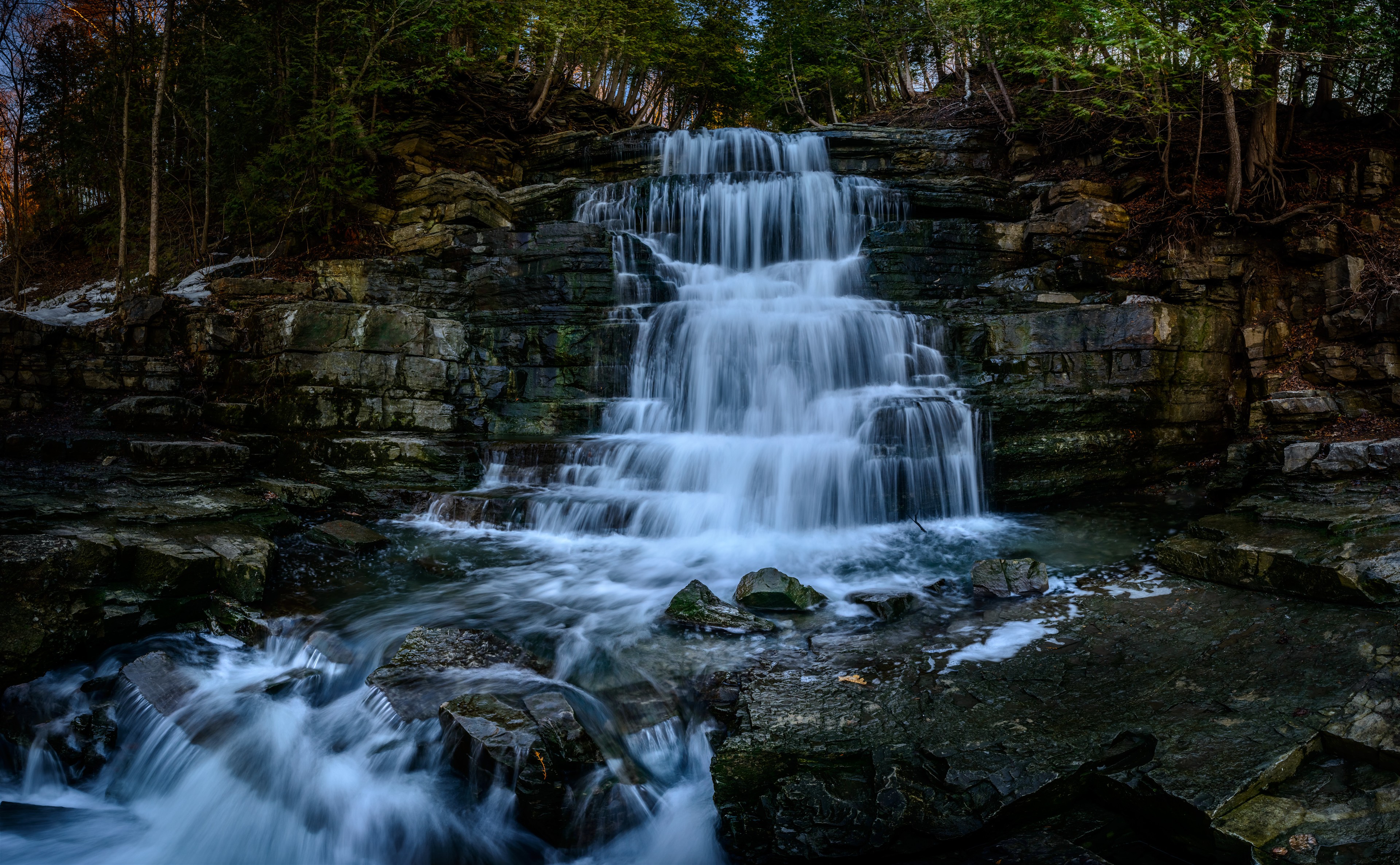 Spring Thaw at Princess Louise Falls, Princess Louise Falls