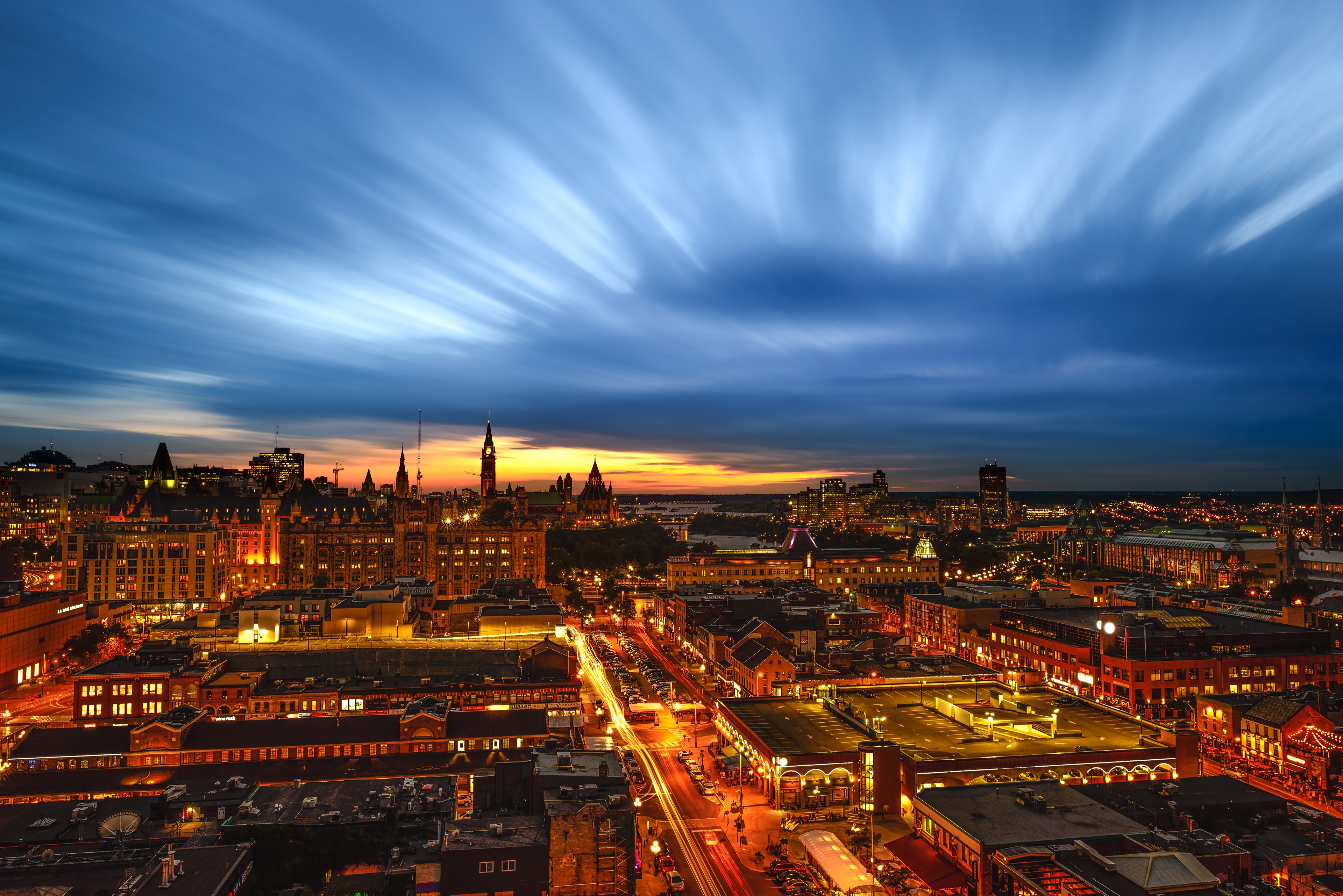 Ottawa Blue Hour from the Andaz, Ottawa